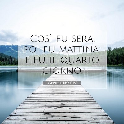 Genesi 1:19 Versetto della Bibbia Spiegato