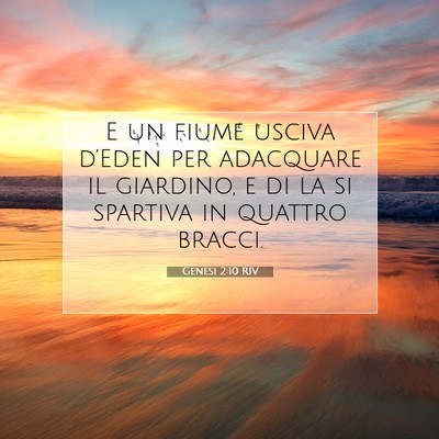 Genesi 2:10 Versetto della Bibbia Spiegato