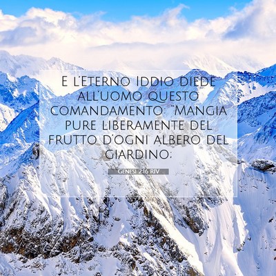 Genesi 2:16 RIV Immagine del Versetto della Bibbia