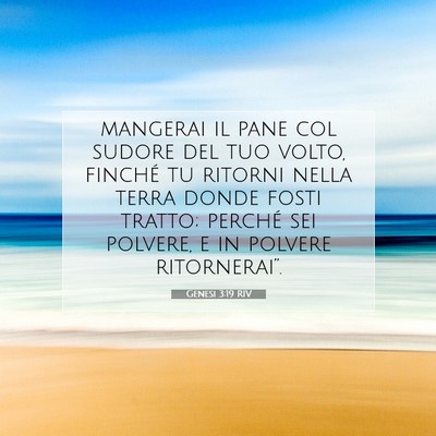 Genesi 3:19 Versetto della Bibbia Spiegato
