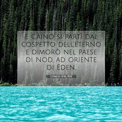 Genesi 4:16 Versetto della Bibbia Spiegato
