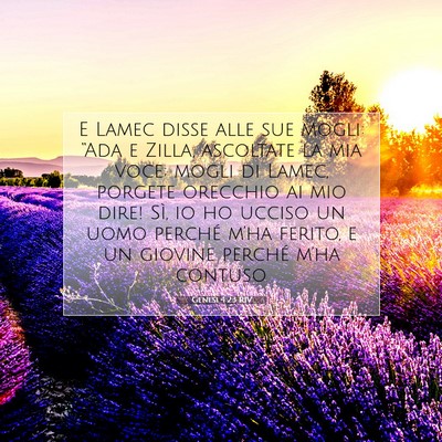Genesi 4:23 RIV Immagine del Versetto della Bibbia
