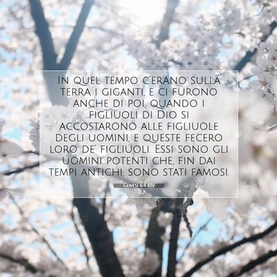 Genesi 6:4 RIV Immagine del Versetto della Bibbia