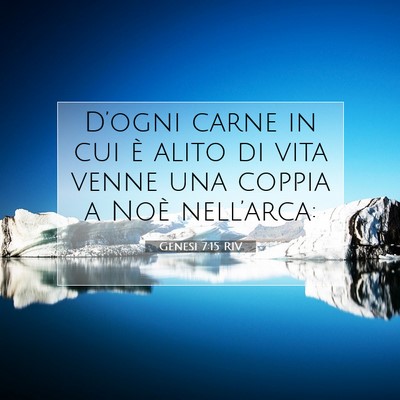 Genesi 7:15 Versetto della Bibbia Spiegato
