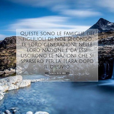 Genesi 10:32 RIV Immagine del Versetto della Bibbia
