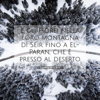 Genesi 14:6 RIV Immagine del Versetto della Bibbia