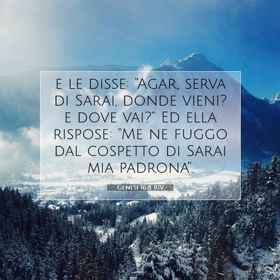 Genesi 16:8 Versetto della Bibbia Spiegato