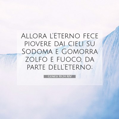 Genesi 19:24 Versetto della Bibbia Spiegato