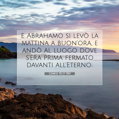 Genesi 19:27 RIV Immagine del Versetto della Bibbia