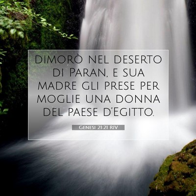Genesi 21:21 RIV Immagine del Versetto della Bibbia