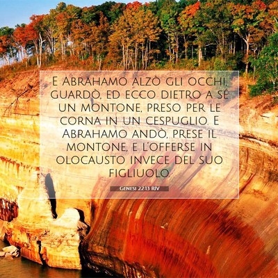 Genesi 22:13 RIV Immagine del Versetto della Bibbia