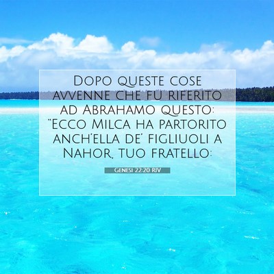 Genesi 22:20 RIV Immagine del Versetto della Bibbia