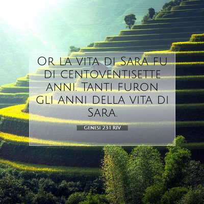 Genesi 23:1 RIV Immagine del Versetto della Bibbia