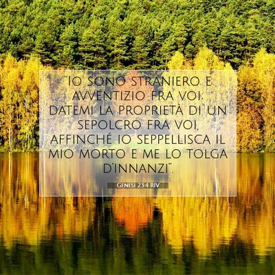 Genesi 23:4 RIV Immagine del Versetto della Bibbia