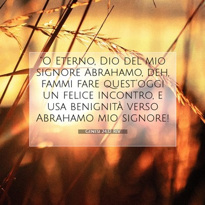 Genesi 24:12 Versetto della Bibbia Spiegato