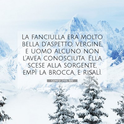 Genesi 24:16 Versetto della Bibbia Spiegato