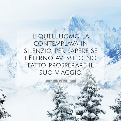 Genesi 24:21 Versetto della Bibbia Spiegato