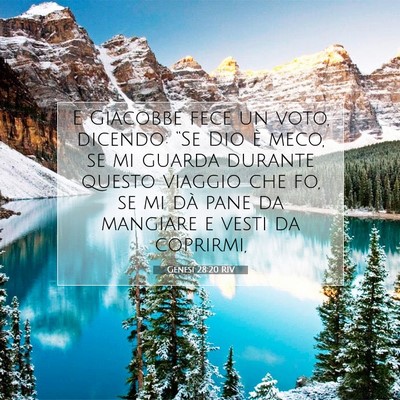 Genesi 28:20 RIV Immagine del Versetto della Bibbia