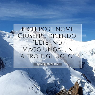Genesi 30:24 Versetto della Bibbia Spiegato