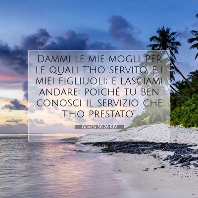 Genesi 30:26 Versetto della Bibbia Spiegato