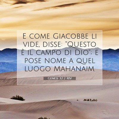 Genesi 32:2 Versetto della Bibbia Spiegato