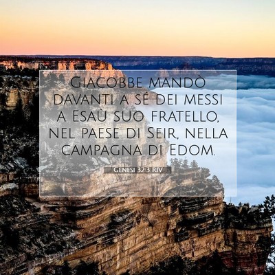 Genesi 32:3 RIV Immagine del Versetto della Bibbia
