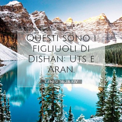 Genesi 36:28 RIV Immagine del Versetto della Bibbia