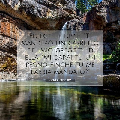 Genesi 38:17 RIV Immagine del Versetto della Bibbia
