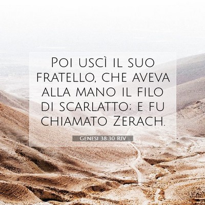 Genesi 38:30 Versetto della Bibbia Spiegato