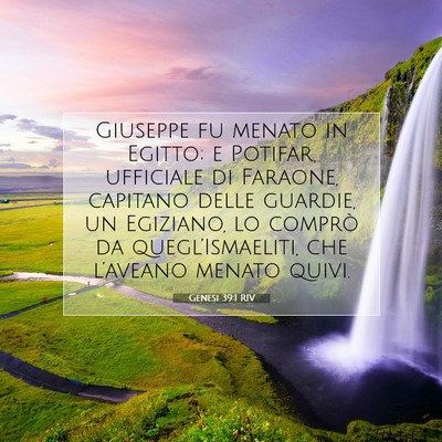 Genesi 39:1 Versetto della Bibbia Spiegato