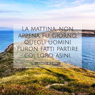 Genesi 44:3 Versetto della Bibbia Spiegato