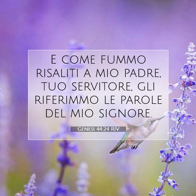 Genesi 44:24 Versetto della Bibbia Spiegato