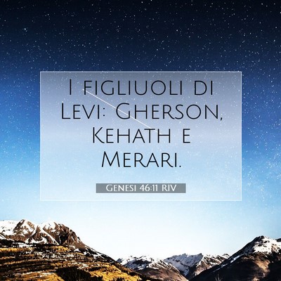 Genesi 46:11 Versetto della Bibbia Spiegato