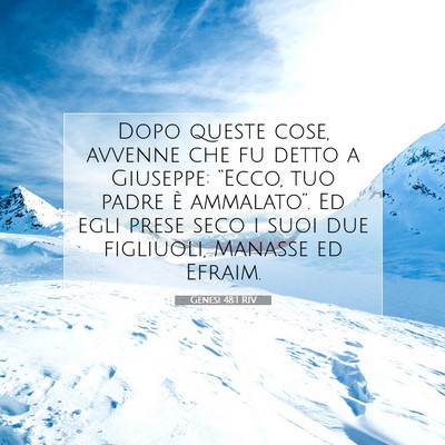 Genesi 48:1 Versetto della Bibbia Spiegato