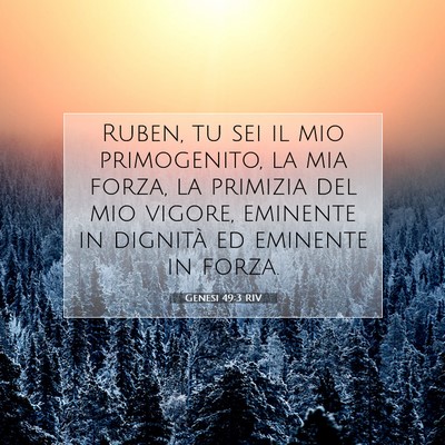 Genesi 49:3 RIV Immagine del Versetto della Bibbia