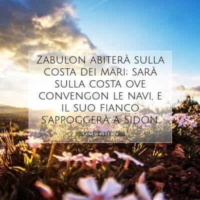 Genesi 49:13 Versetto della Bibbia Spiegato
