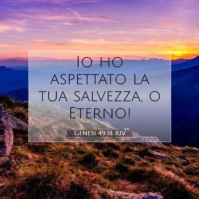 Genesi 49:18 RIV Immagine del Versetto della Bibbia