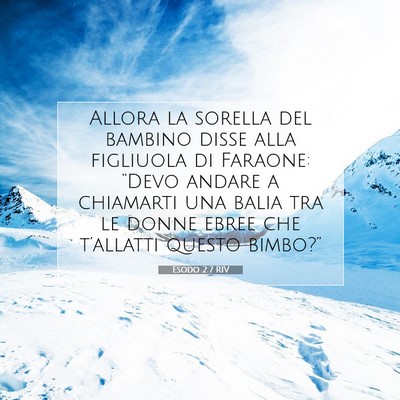 Esodo 2:7 Versetto della Bibbia Spiegato