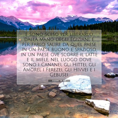 Esodo 3:8 RIV Immagine del Versetto della Bibbia