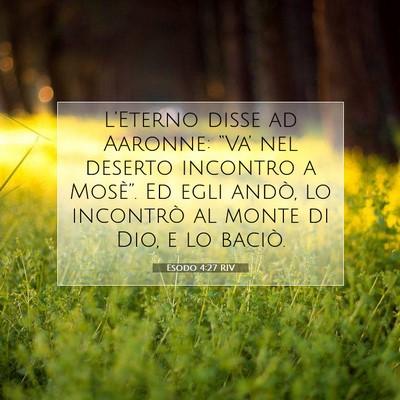 Esodo 4:27 Versetto della Bibbia Spiegato