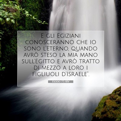 Esodo 7:5 Versetto della Bibbia Spiegato