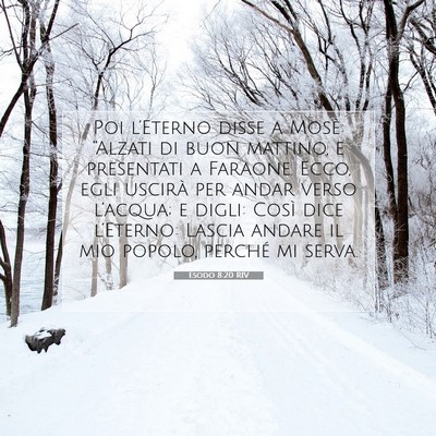 Esodo 8:20 RIV Immagine del Versetto della Bibbia