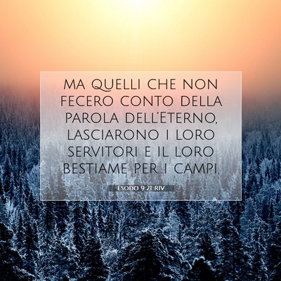 Esodo 9:21 RIV Immagine del Versetto della Bibbia