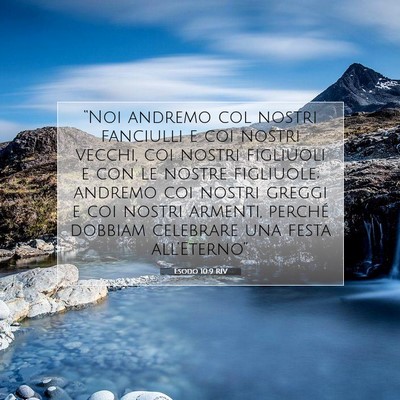 Esodo 10:9 Versetto della Bibbia Spiegato