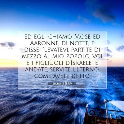 Esodo 12:31 Versetto della Bibbia Spiegato