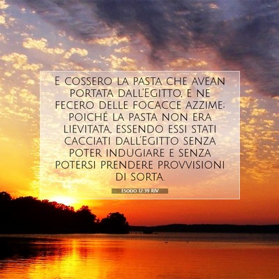 Esodo 12:39 Versetto della Bibbia Spiegato