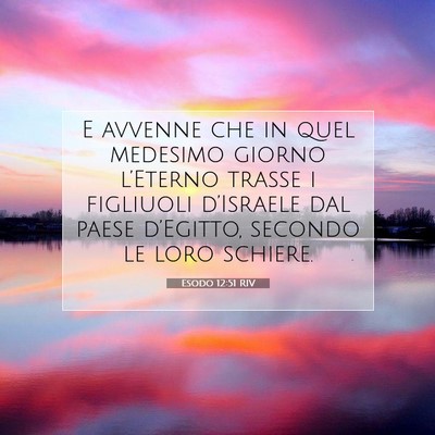 Esodo 12:51 RIV Immagine del Versetto della Bibbia