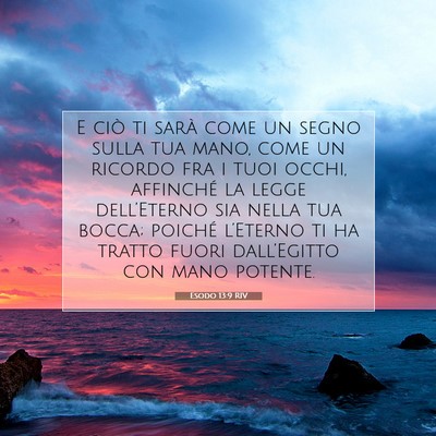 Esodo 13:9 Versetto della Bibbia Spiegato