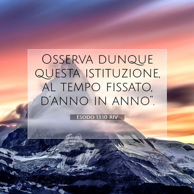 Esodo 13:10 Versetto della Bibbia Spiegato