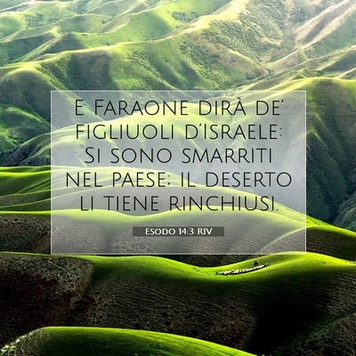 Esodo 14:3 Versetto della Bibbia Spiegato